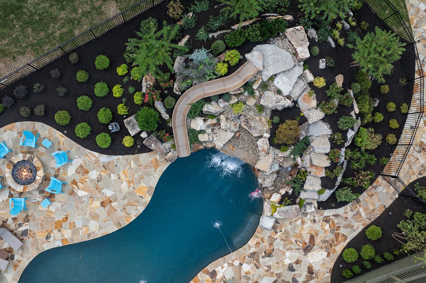 Nashville pool aerial